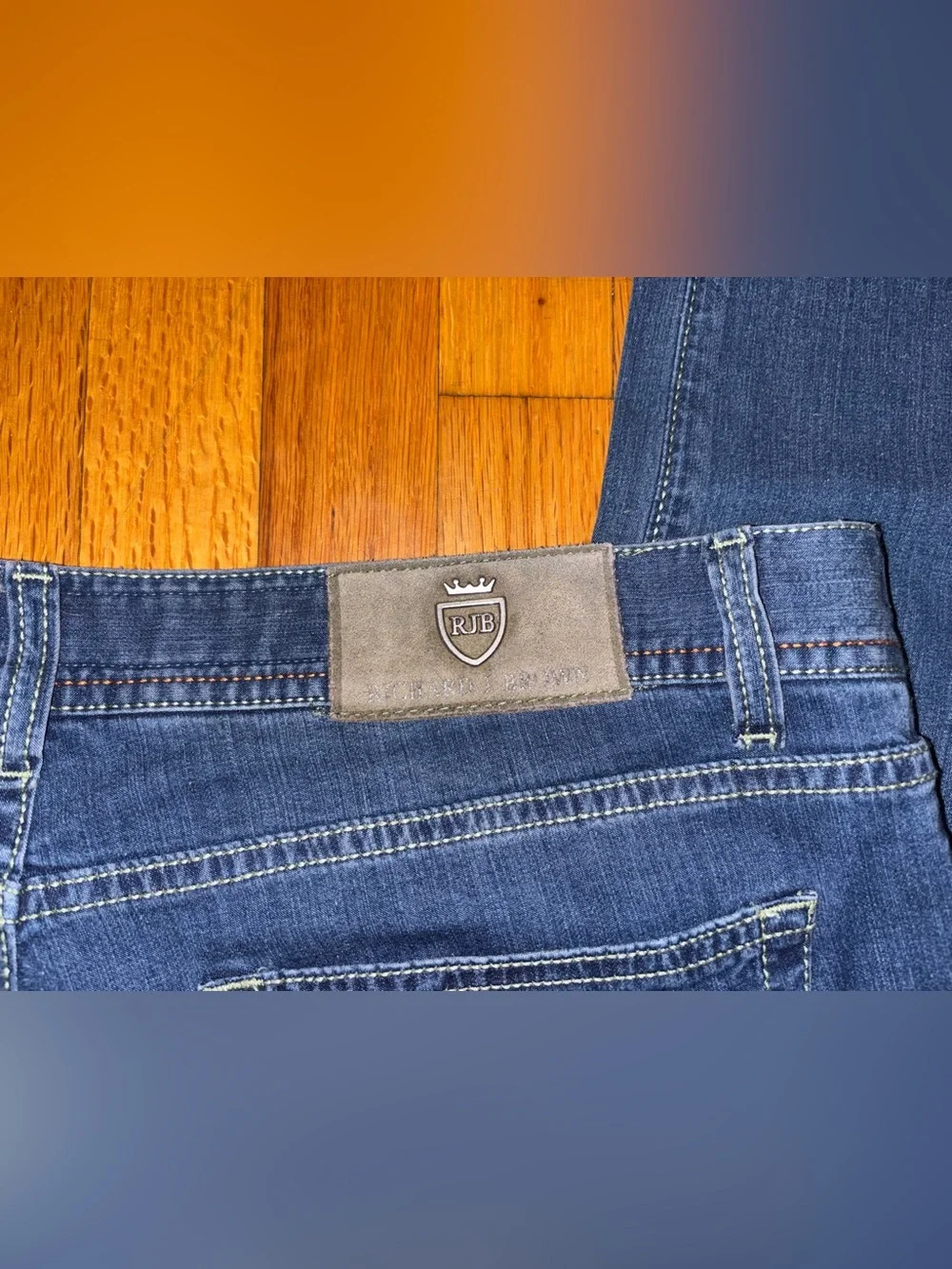 Richard J. Brown Men’s Straight Fit Dark Wash Denim Jeans Mod Tokyo